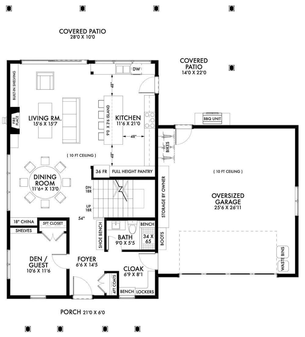 Explore This Spacious Floor Plan with a Versatile Den and Oversized Garage