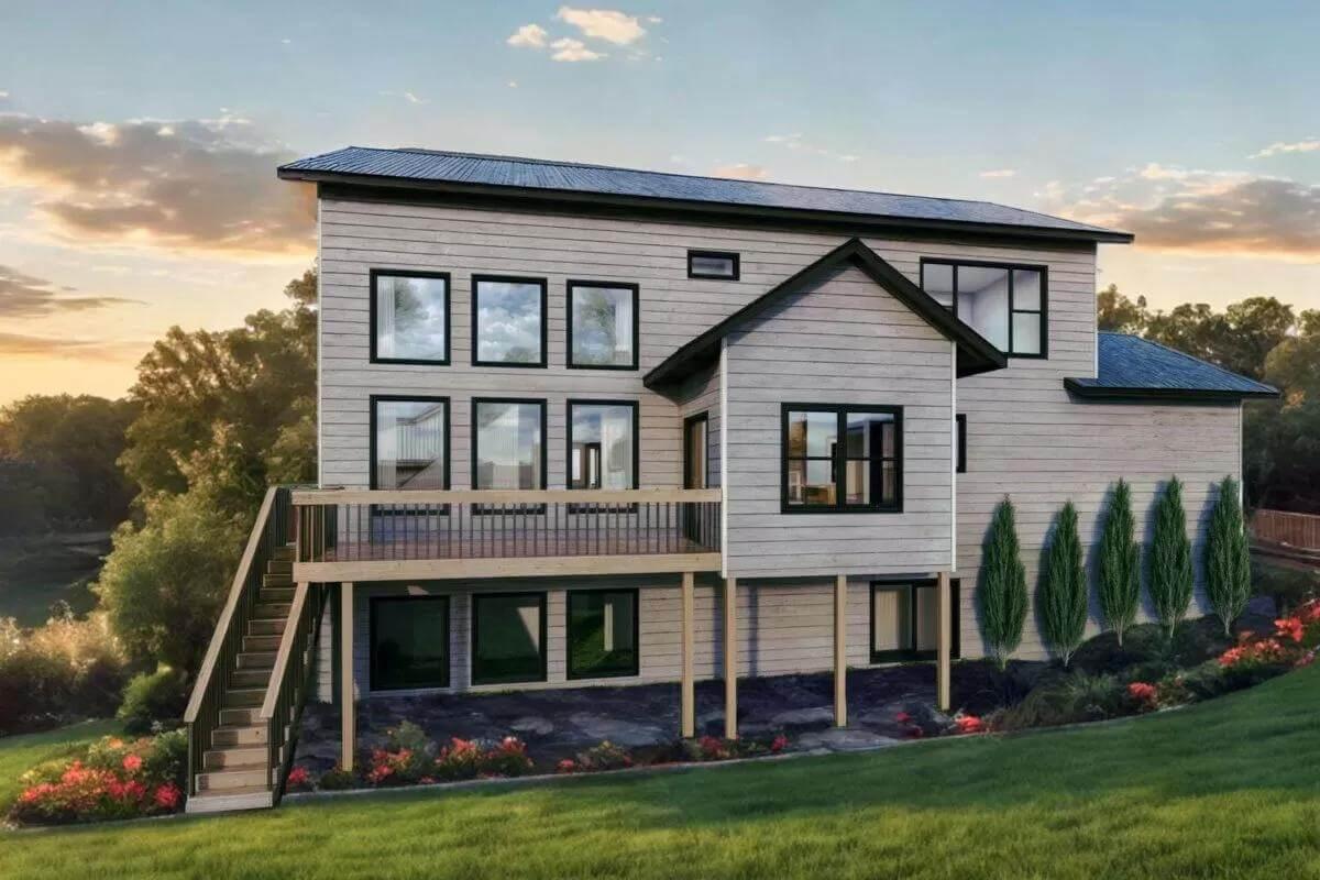 Notice the Expansive Windows Framing the View on This Modern Craftsman
