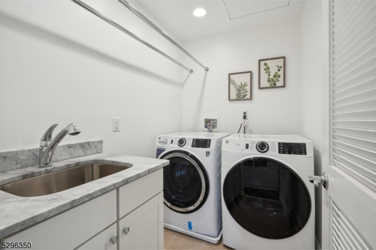 Tidy Laundry Room with Practical Counter Space