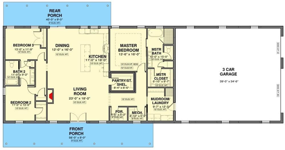 Explore the Open Layout and Spacious Three-Car Garage