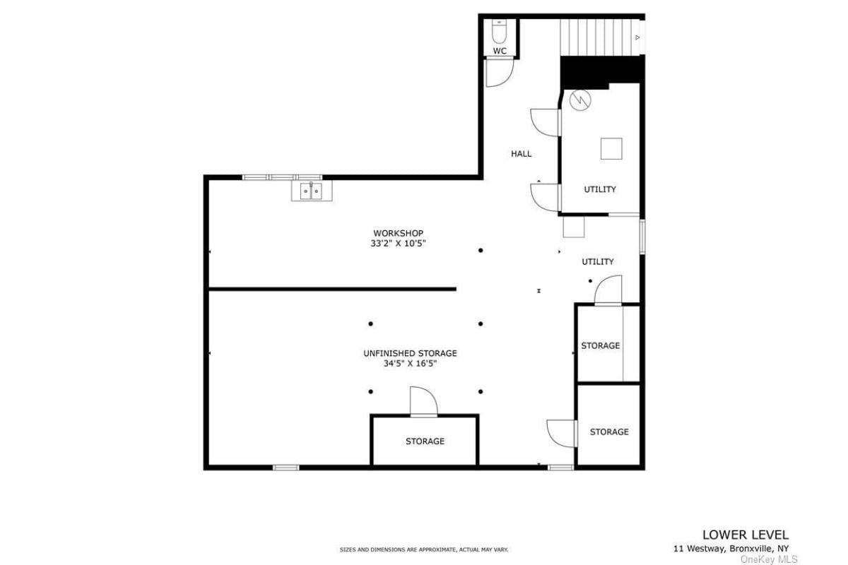 Lower Level Workshop with Ample Storage and Utility Areas
