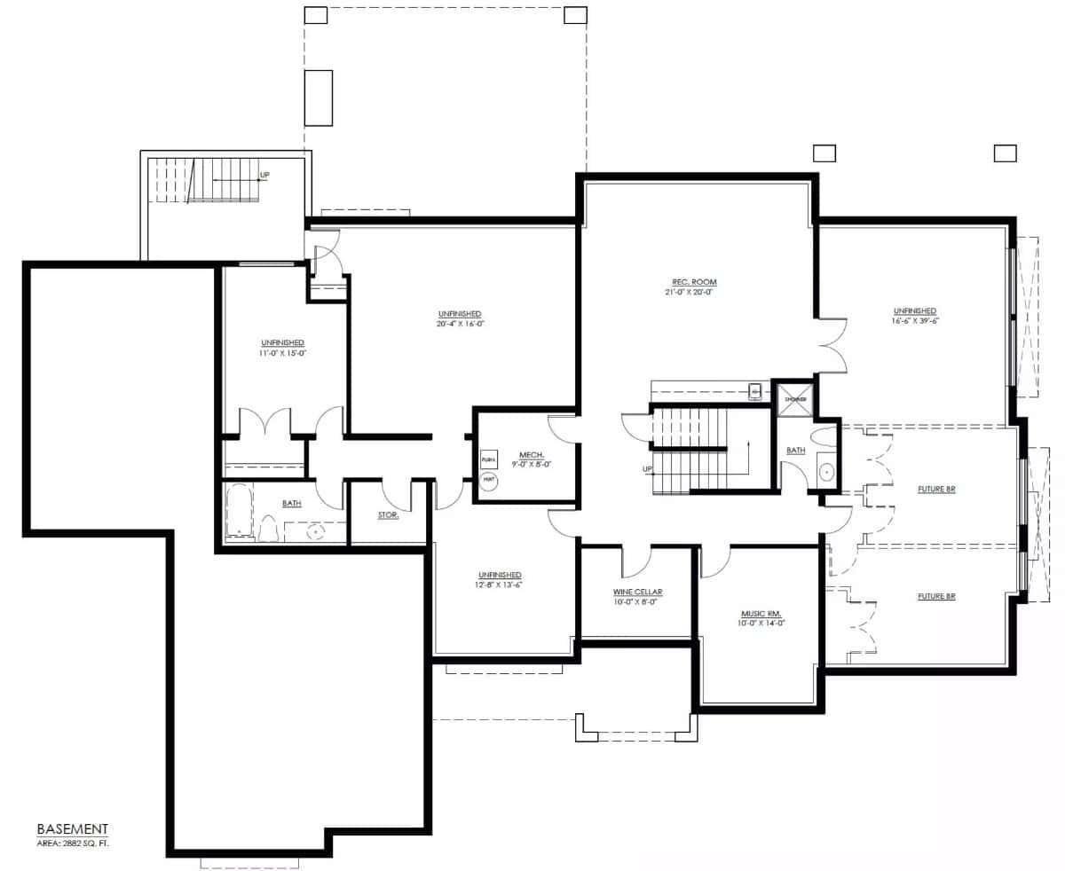 Explore the Versatile Basement with Music Room and Wine Cellar
