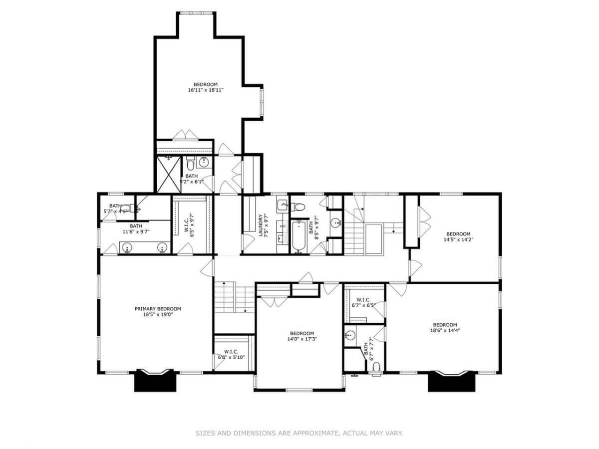 Discover the Spacious Upper Floor with Its Luxurious Primary Suite