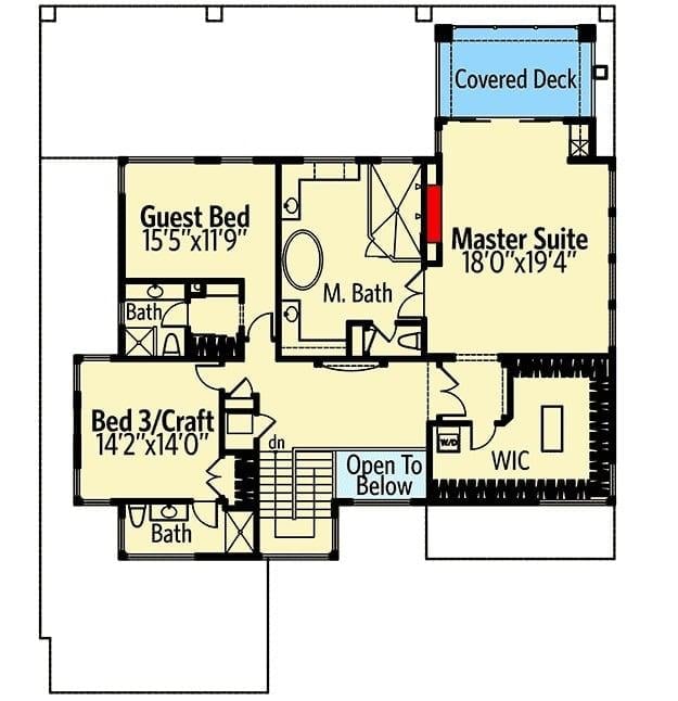 Explore a Versatile Upper Floor with Dedicated Craft Space