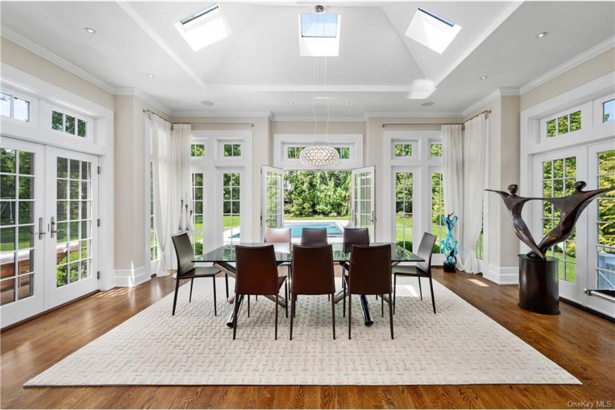 Notice How the Skylights Bathe This Dining Room in Natural Light