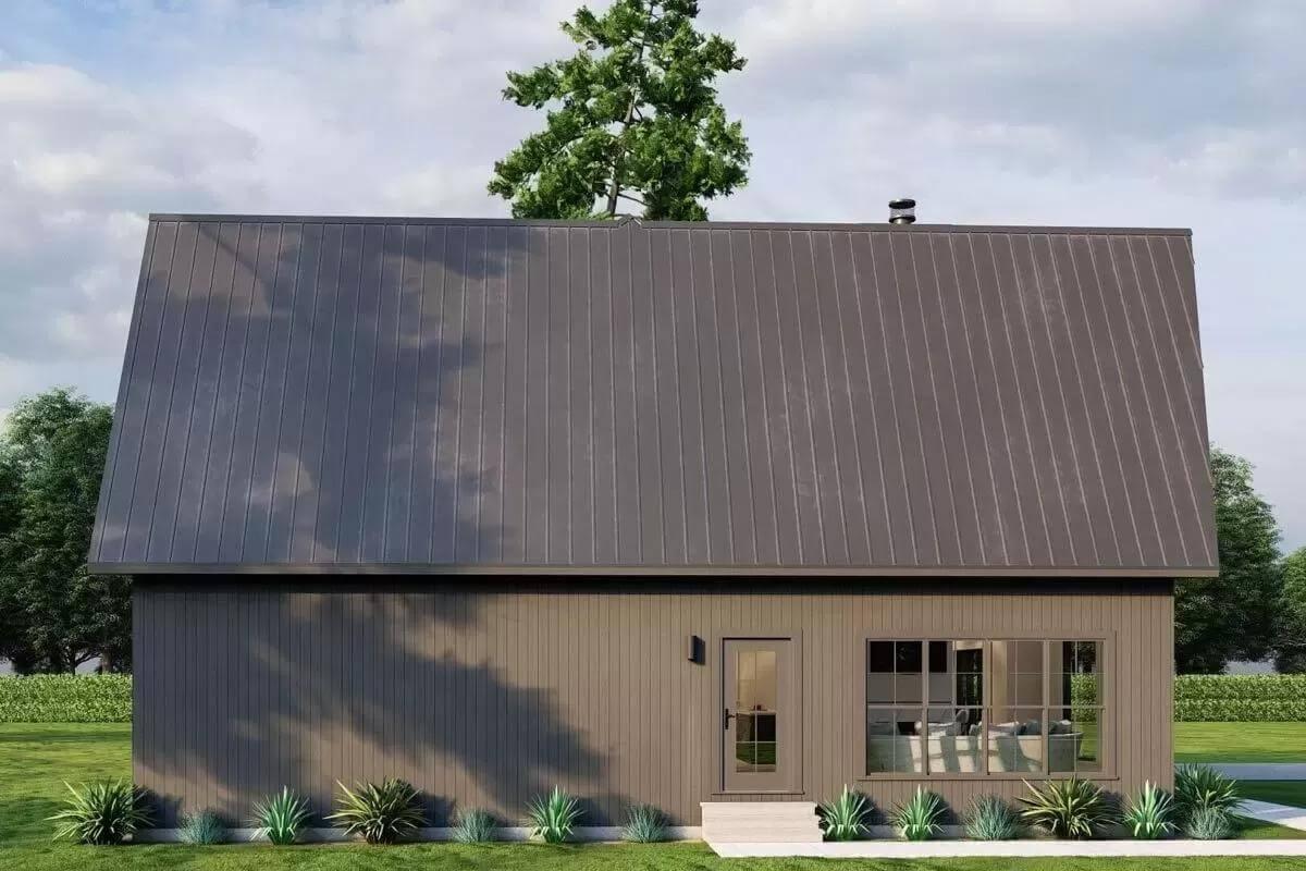 A-Frame Simplicity with a Bold Metal Roof
