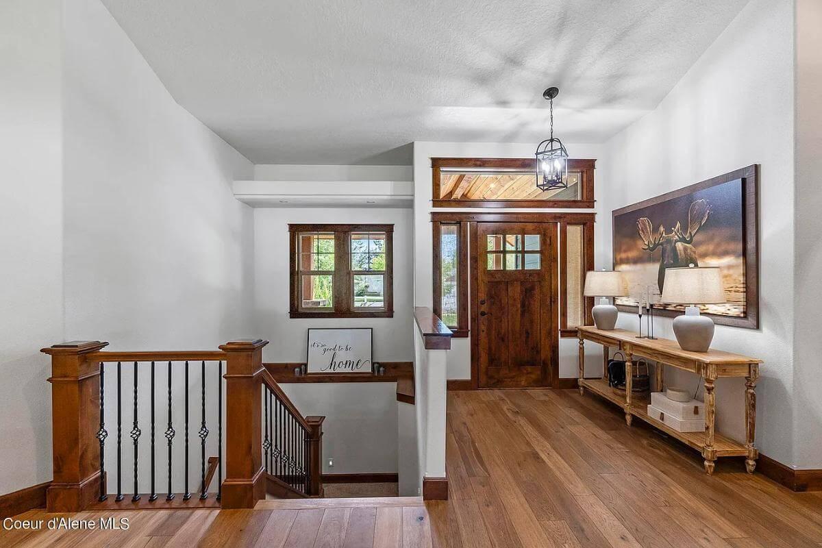 Step Into This Craftsman Entryway with Beautiful Wood Accents