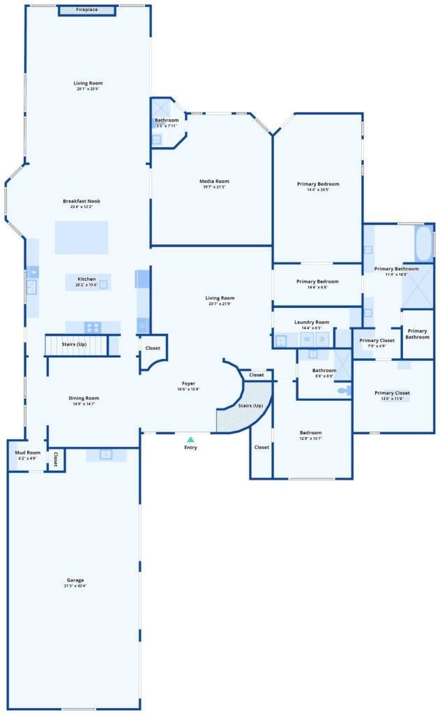 Step Inside This Main Floor with a Central Foyer and Expansive Living Areas