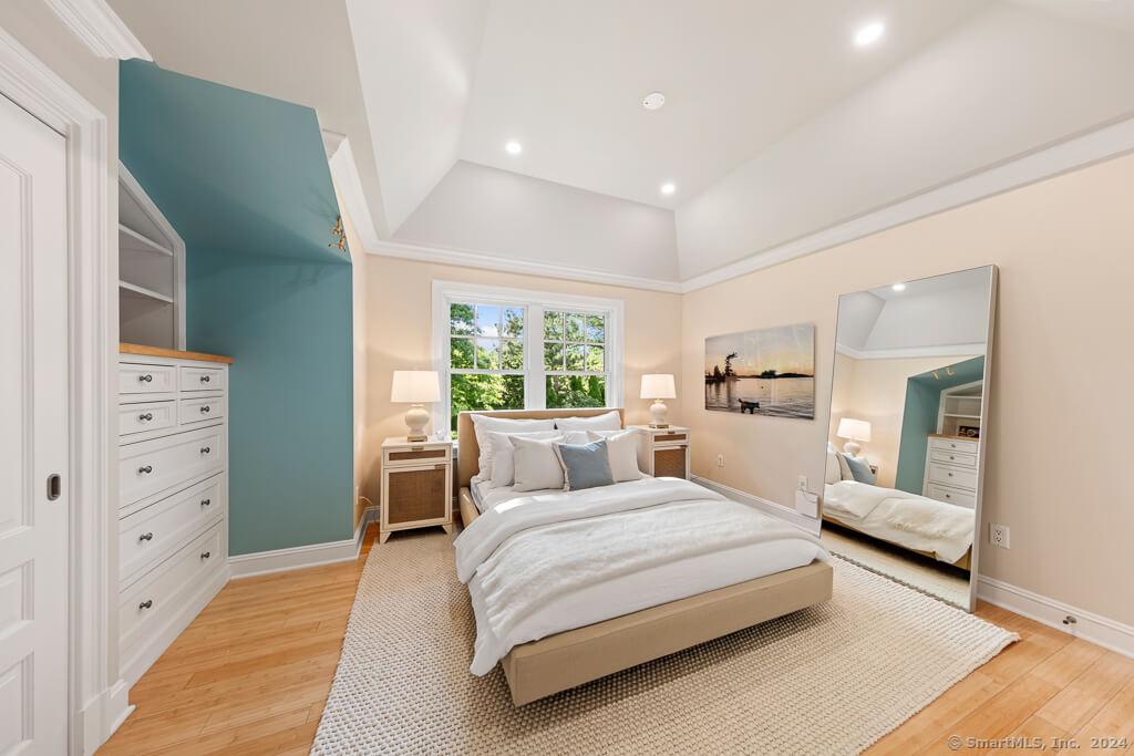Notice the Soothing Color Pop in This Tranquil Bedroom Retreat