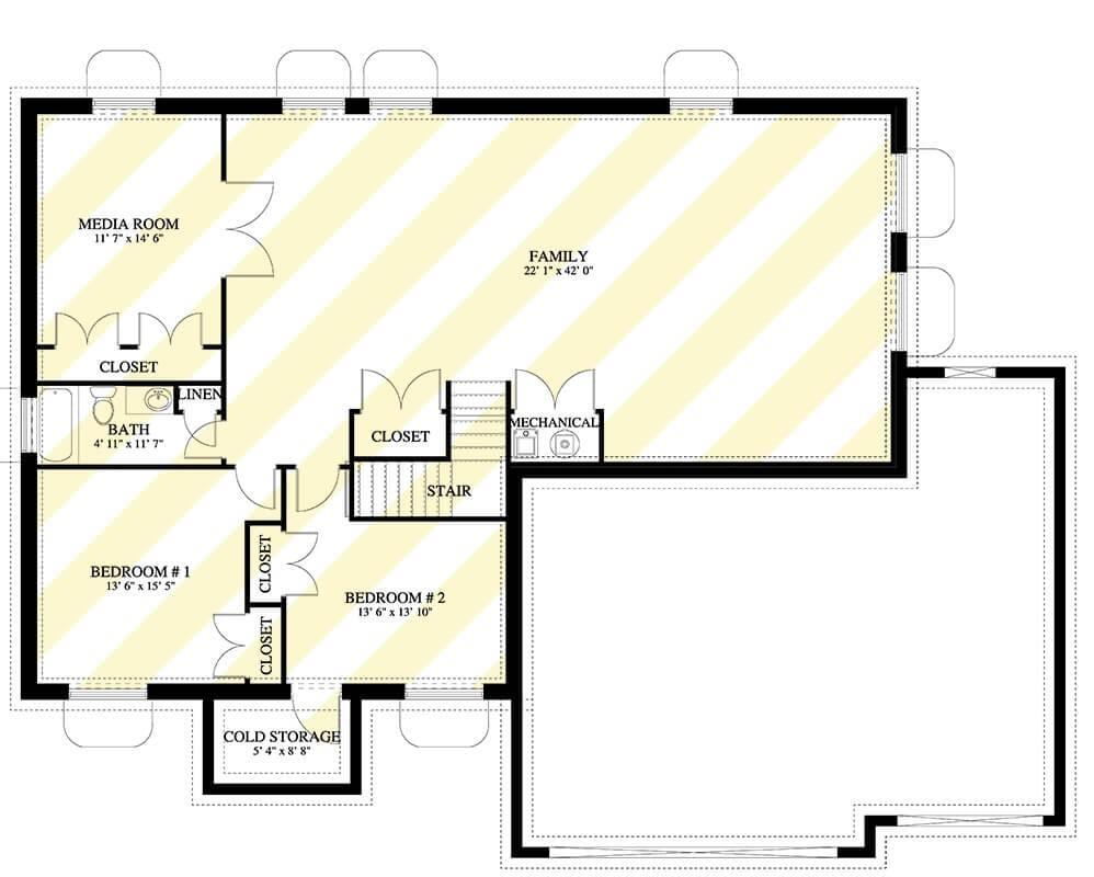 Dive into the Versatile Lower Level with a Spacious Family Room