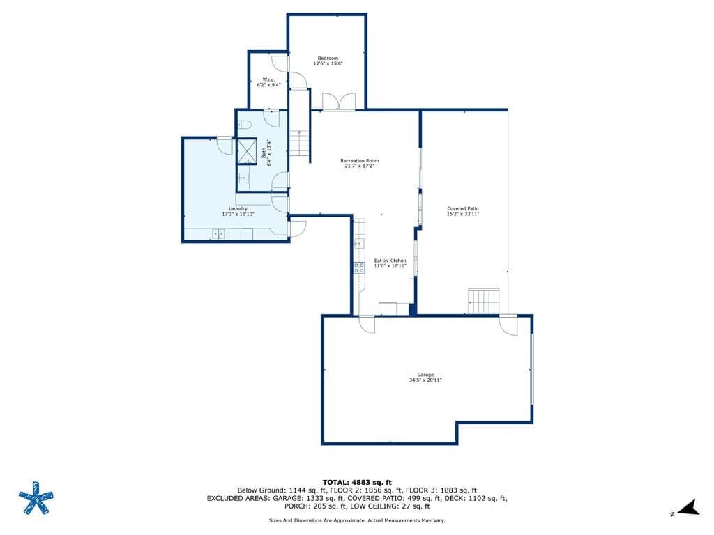 Check Out the Lower Level with a Spacious Recreation Room
