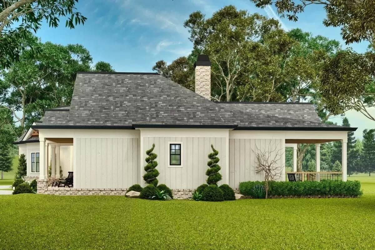 Enjoy the Side Porch and Thoughtful Landscaping in This Craftsman Design