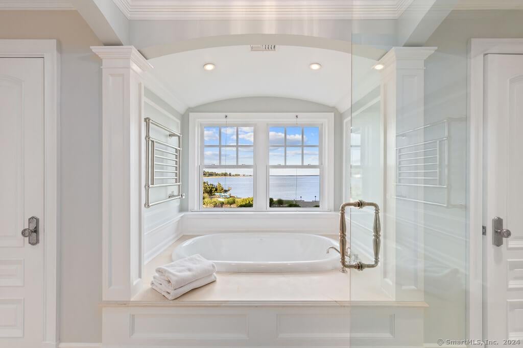 Luxurious Bathtub Nook with Stunning Water View