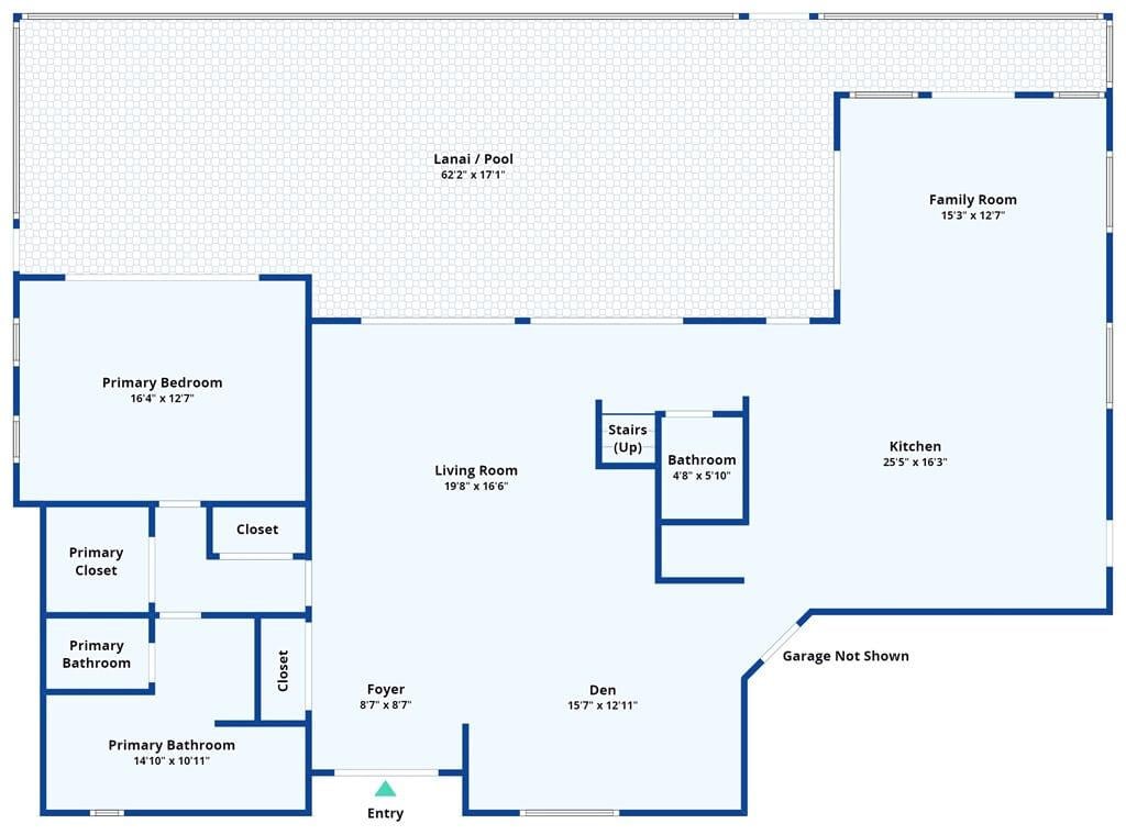 Expansive Main Floor Plan with Lanai Overlooking the Pool