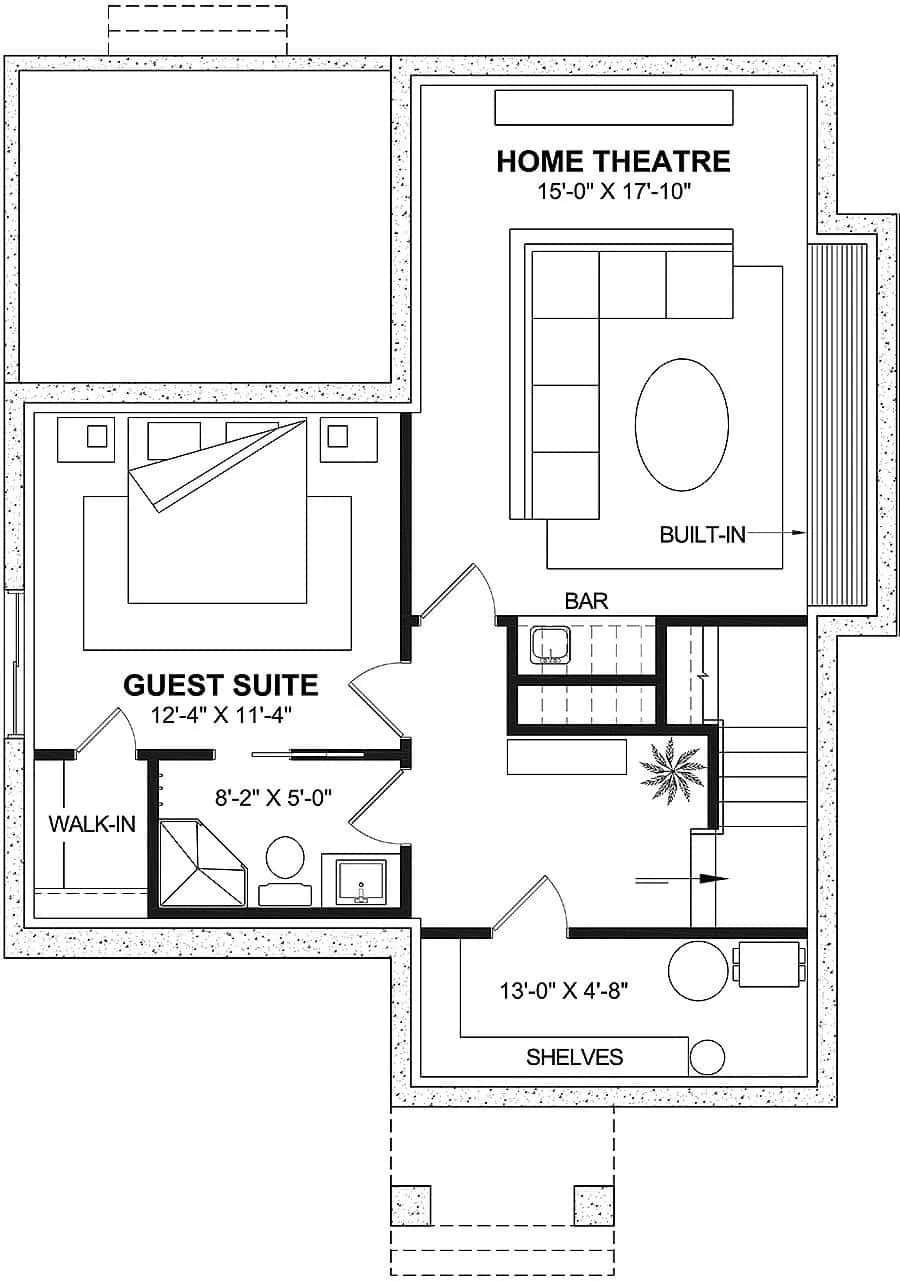 Discover the Cozy Home Theatre and Guest Suite Combo