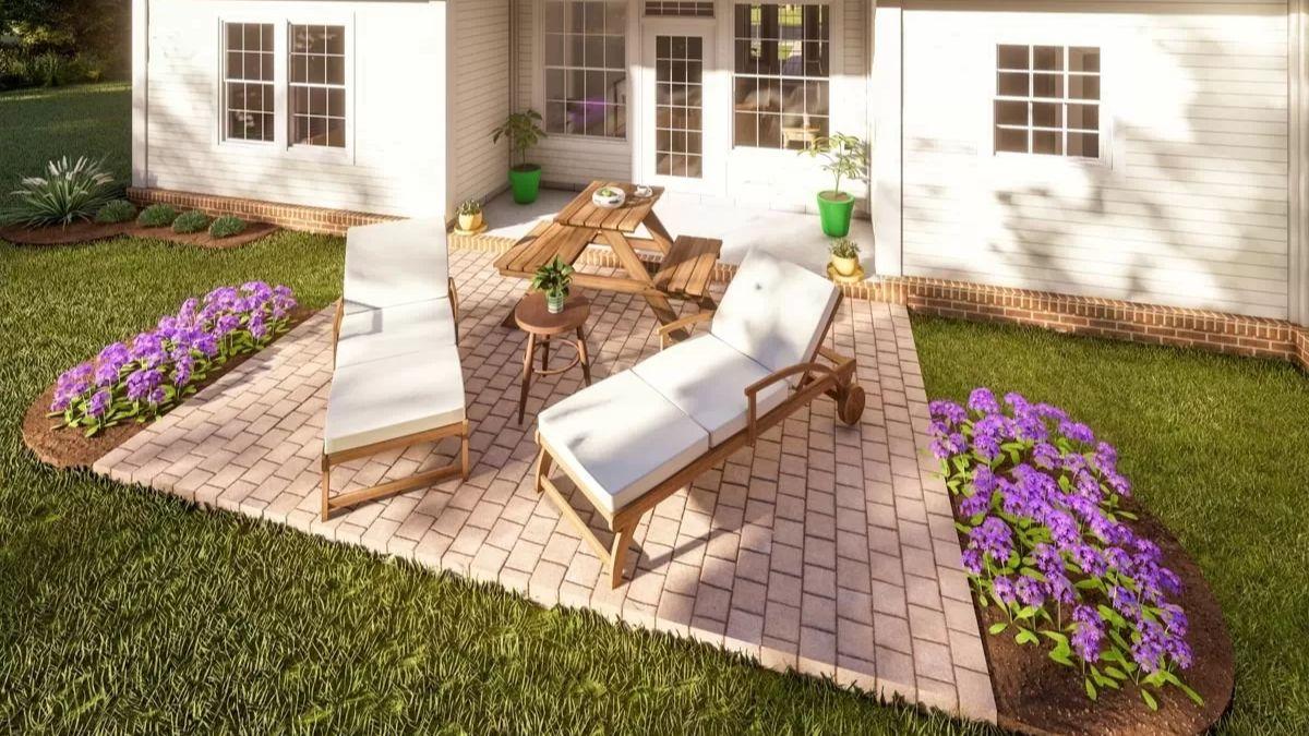 Discover the Vibrant Patio with Pops of Purple