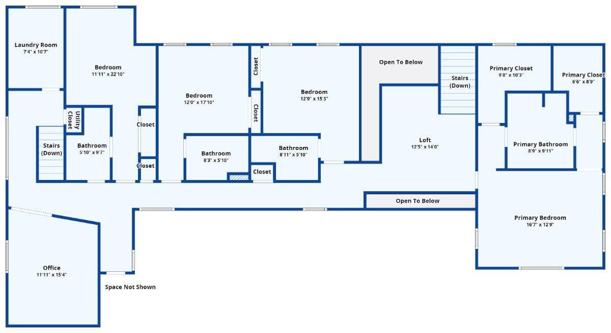 Upstairs Retreat with Spacious Loft and Private Bedrooms