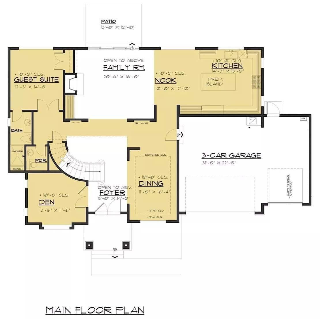 Explore This Spacious Main Floor with a Private Guest Suite