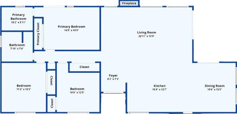 Explore This Smart Layout Featuring a Central Fireplace