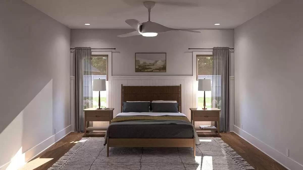 Simple and Serene Bedroom with Modern Touches