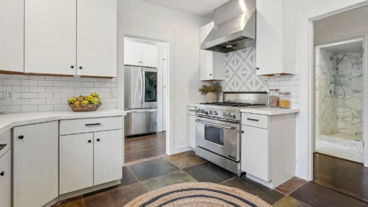 Step Into a Kitchen Where Classic Subway Tiles Meet Modern Patterns