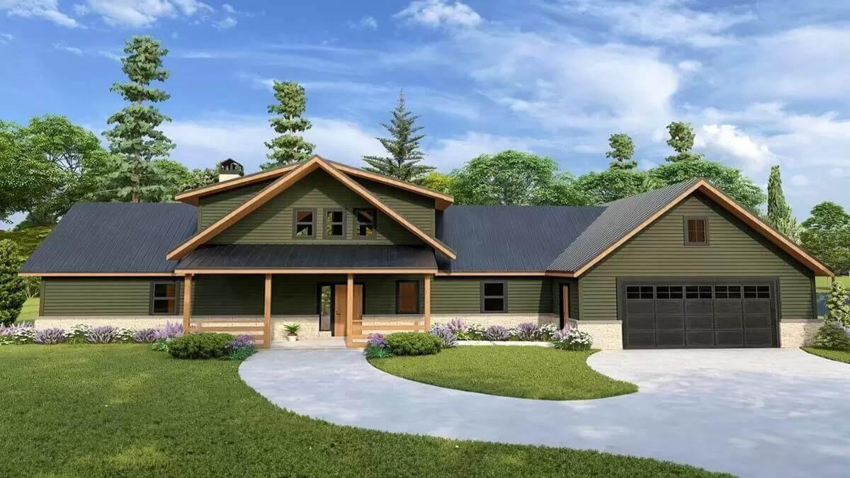 Notice the Inviting Porch on This Modern Craftsman Home