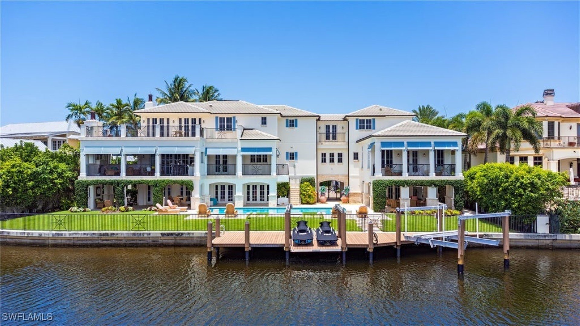 Explore this 6,774 Sq. Ft. Gulf Coast Mansion in Naples, Florida, Featuring Vast Outdoor Entertainment Areas and the Latest Smart Home Technology