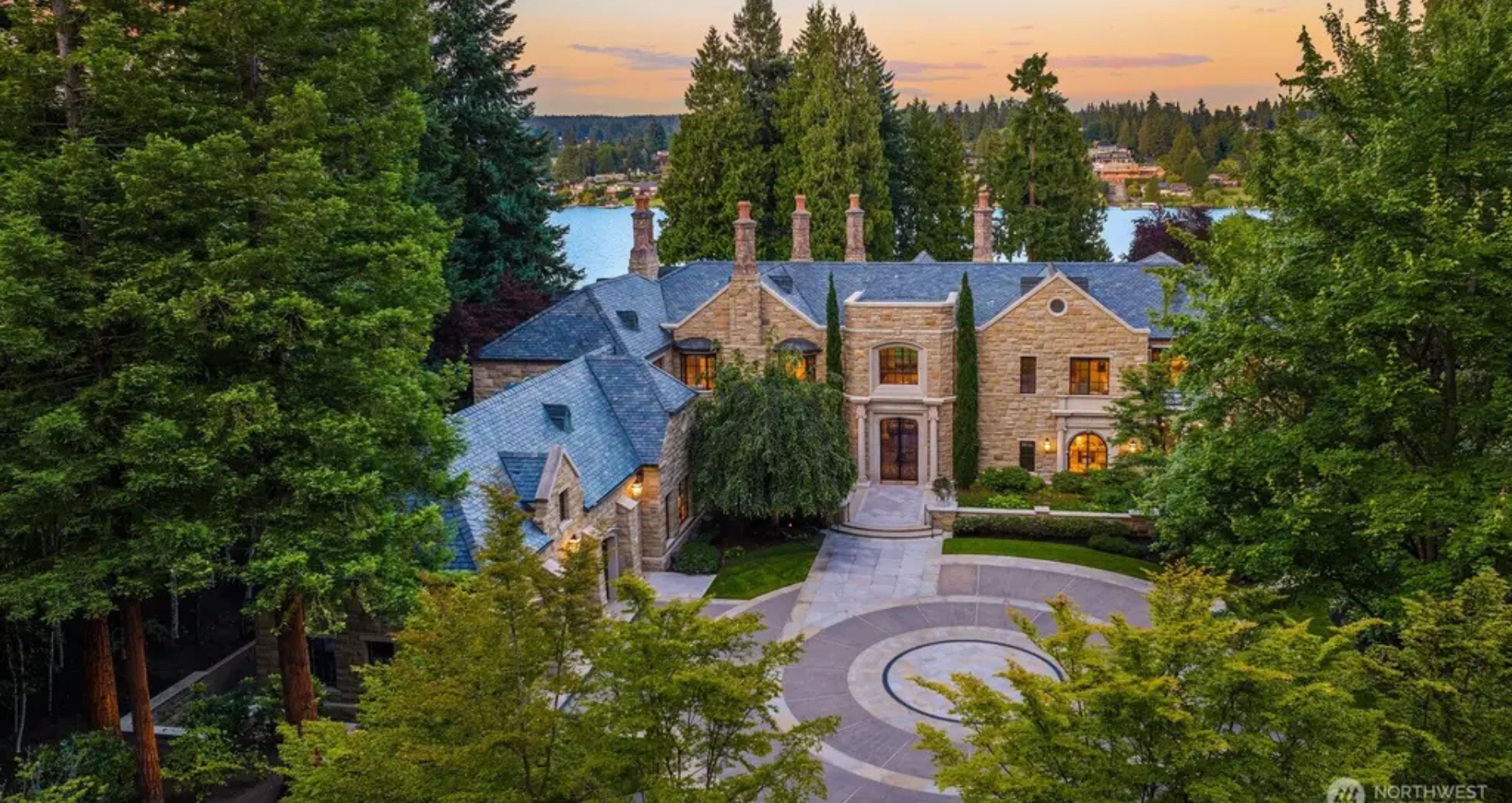 Explore the Pinnacle of Pacific Northwest Luxury in Hunts Point, Washington, Featuring 327 Feet of Pristine Lakefront Shoreline