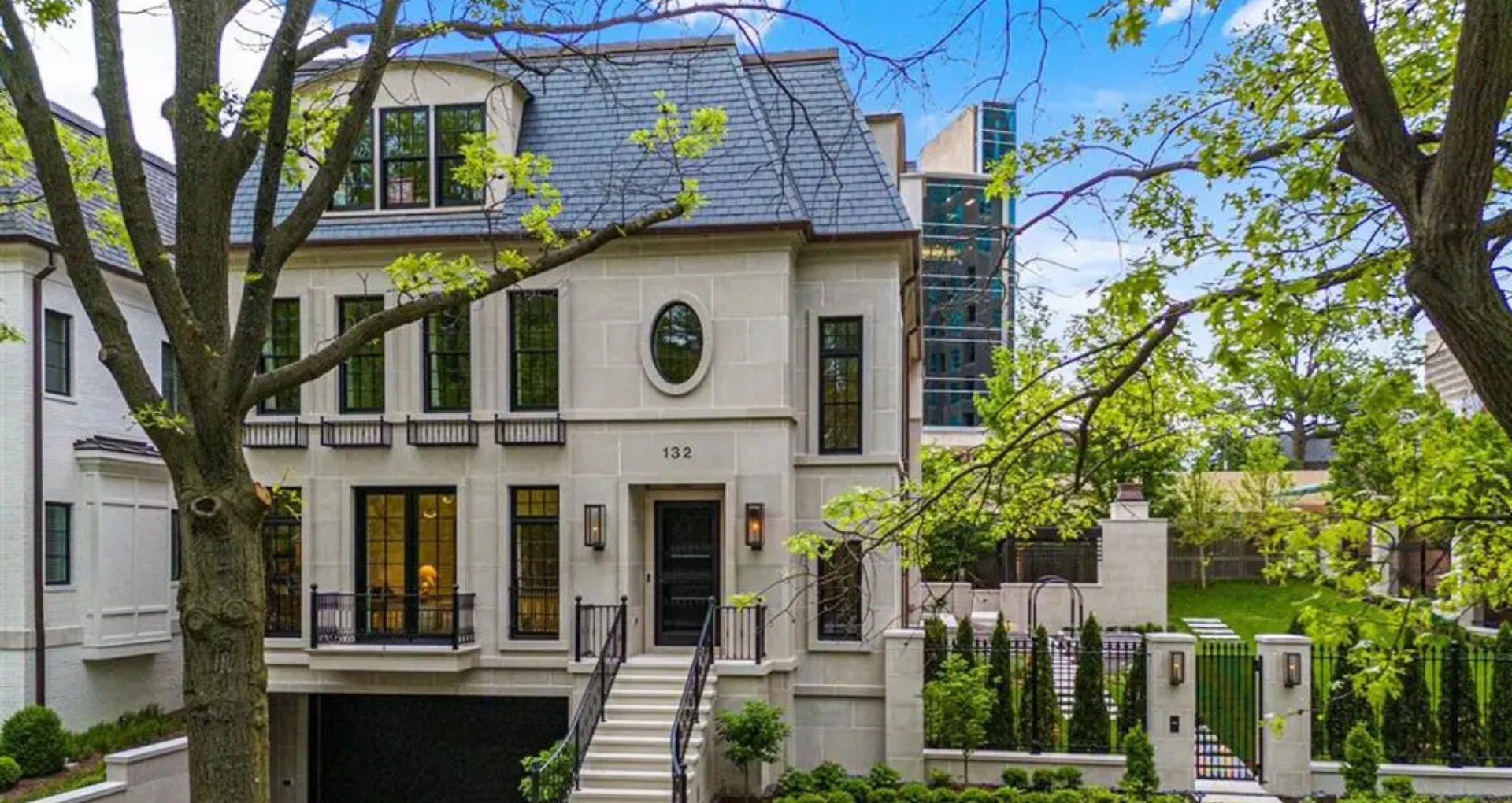 Explore This 7,383 Sq. Ft. Cosmopolitan Sanctuary in Clayton, Missouri, Featuring Timeless Architecture and the Latest Smart Home Technology