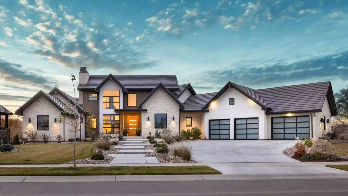 Orchard Winds 3-Bedroom Contemporary Farmhouse with Angled Garage and Finished Basement (Floor Plan)