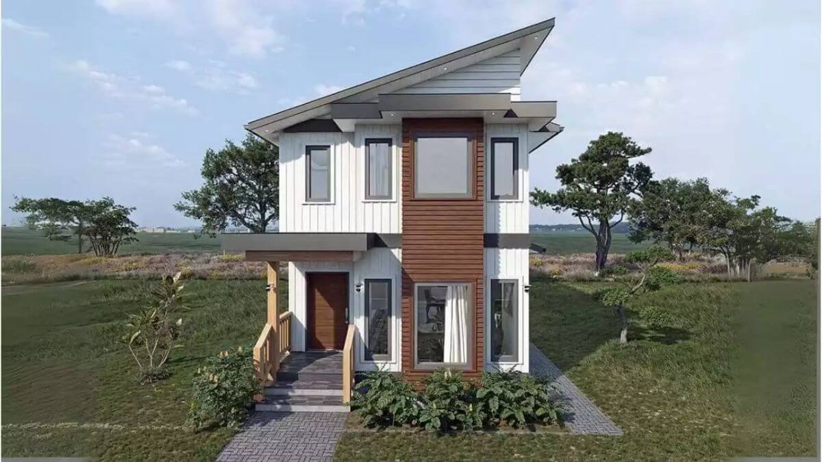 Heron Point 3-Bedroom Modern Home for a Narrow Lot with Open Concept Design (Floor Plan)