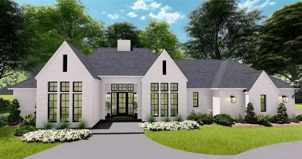 Starry Night 3-Bedroom Transitional Ranch with Open Living Space and Covered Patio (Floor Plan)