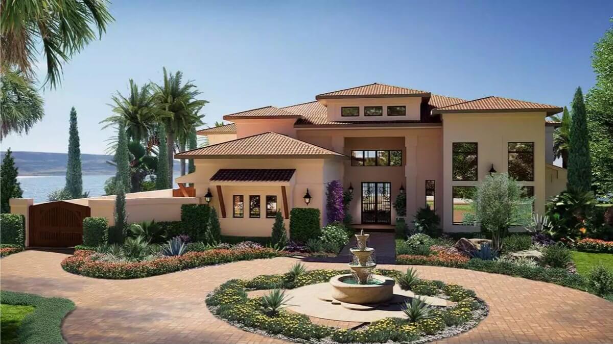 Emerald Springs 5-Bedroom Mediterranean-Style Home with Elevator and Loft (Floor Plan)