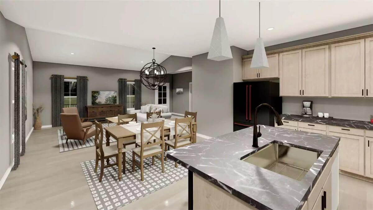 Kitchen and Dining Area