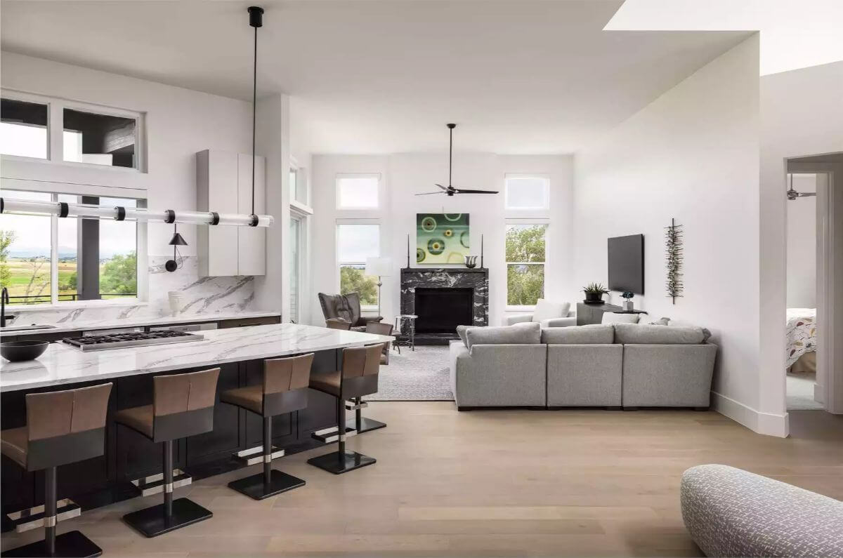 Kitchen and Family Room