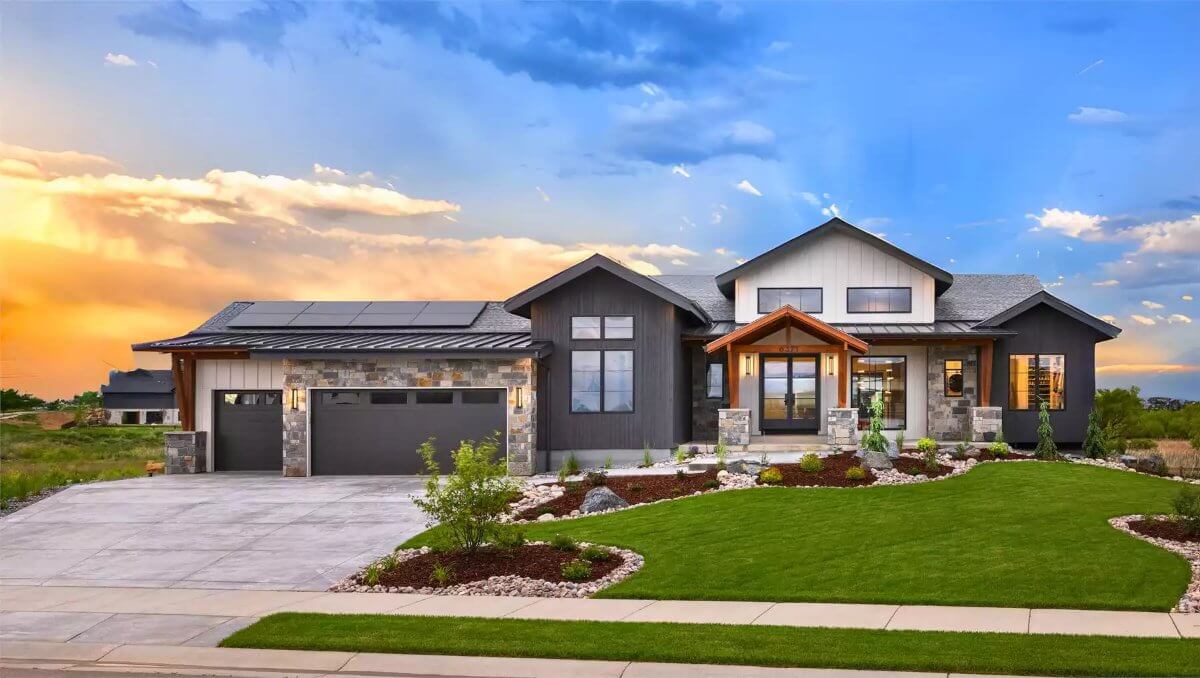 The Water Wagon 2-Bedroom Contemporary Home with Walkout Basement and 3-Car Garage (Floor Plan)