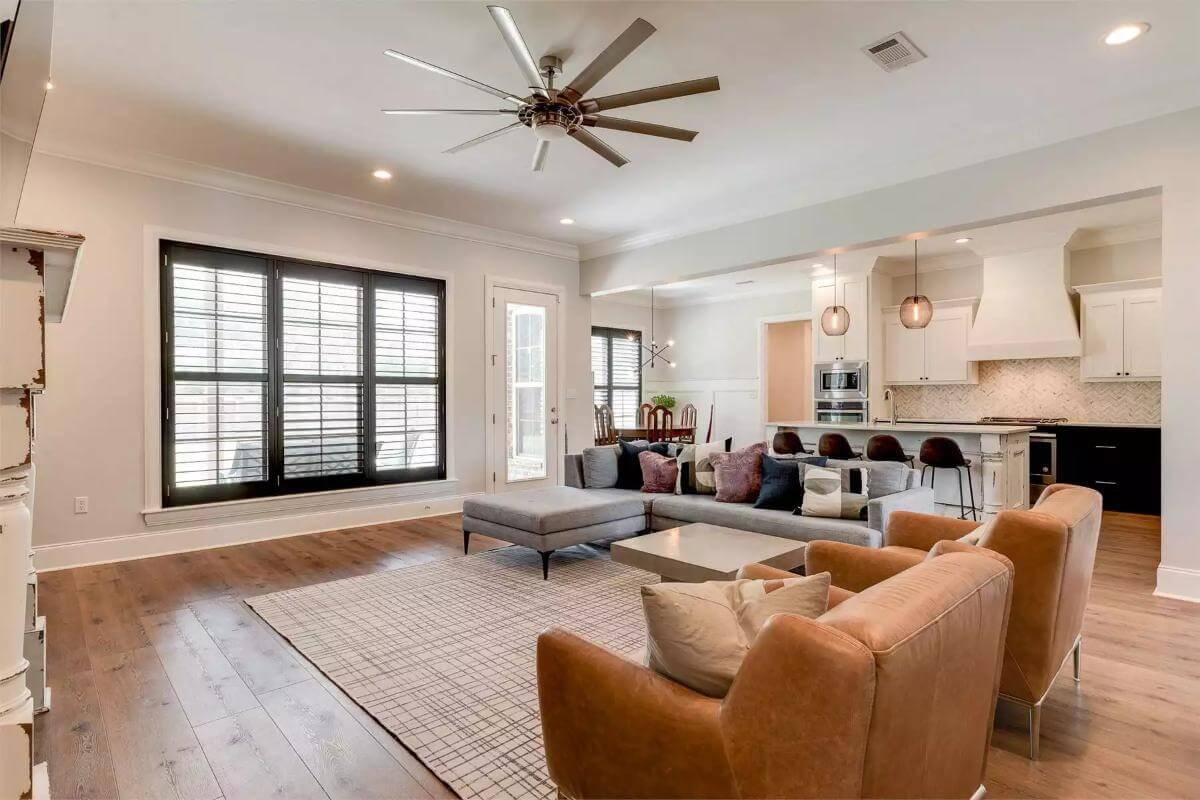 Integrated Living Area with a Subtle Craftsman Flair