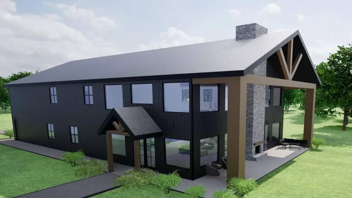 Bold Modern Barnhouse with Striking Black Siding