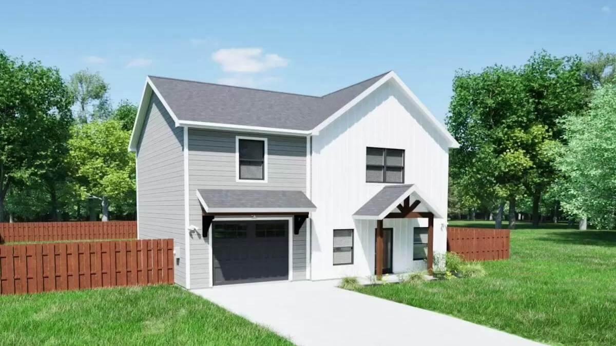Modern Craftsman Vibes with a Classic Dual-Siding Look