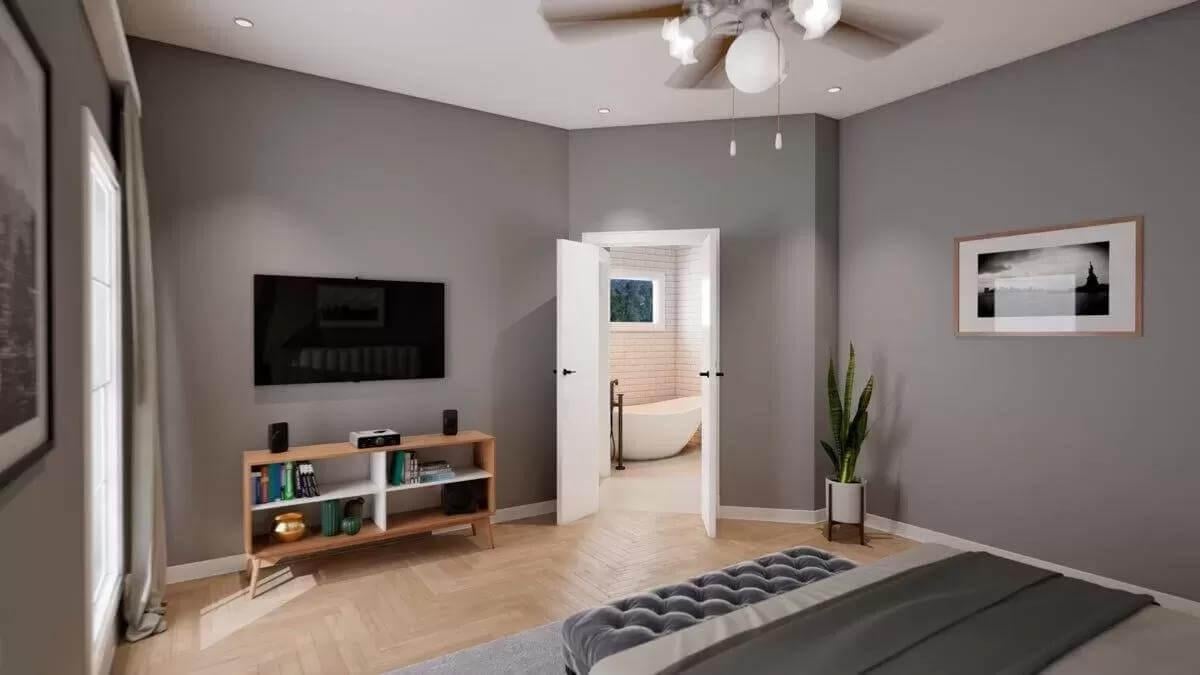 Discover the Smart Design in This Bedroom with Ensuite Access