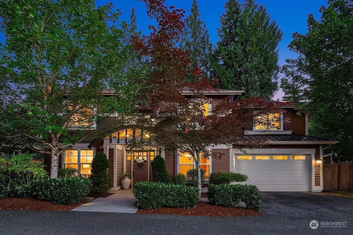 A Welcoming Craftsman Exterior with Ambient Evening Glow