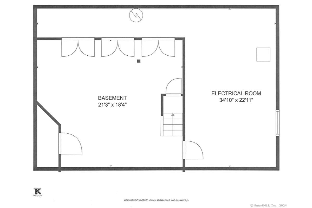 Practical Basement Floor Plan with Spacious Electrical Room