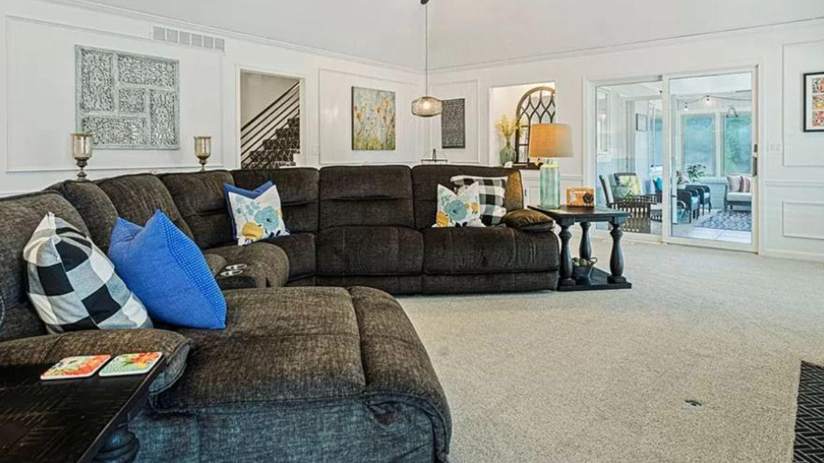 Spot the Cozy Corner with a Plush Sectional Sofa