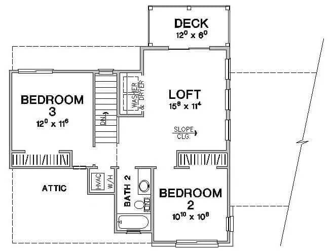 Explore the Second-Floor Loft Leading to a Cozy Deck