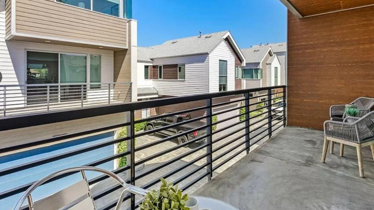 Embrace Modern Comfort on this Thoughtfully Designed Balcony
