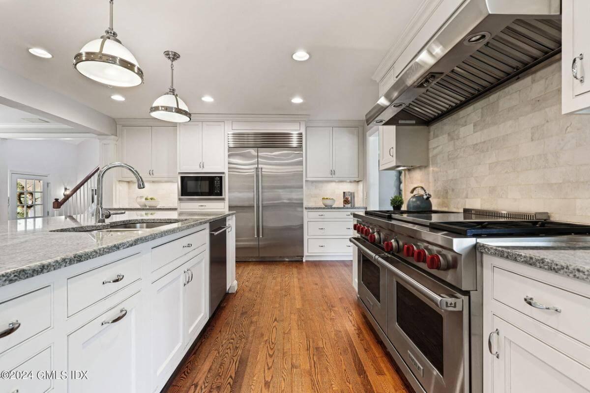 Explore This Gourmet Kitchen with Sleek Granite Counters