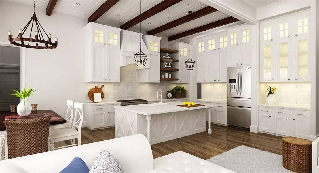 Look at This Classic Kitchen with a Grand Central Island