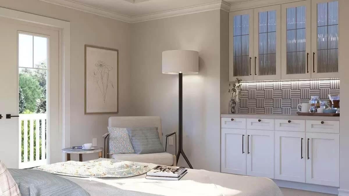 Notice the Subtle Texture in the Bedroom Cabinetry