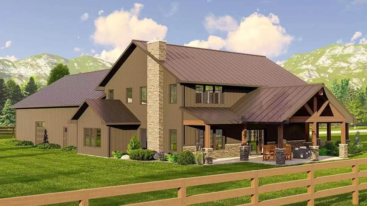 Admire the Striking Roofline and Timber Beams on This Mountain Retreat
