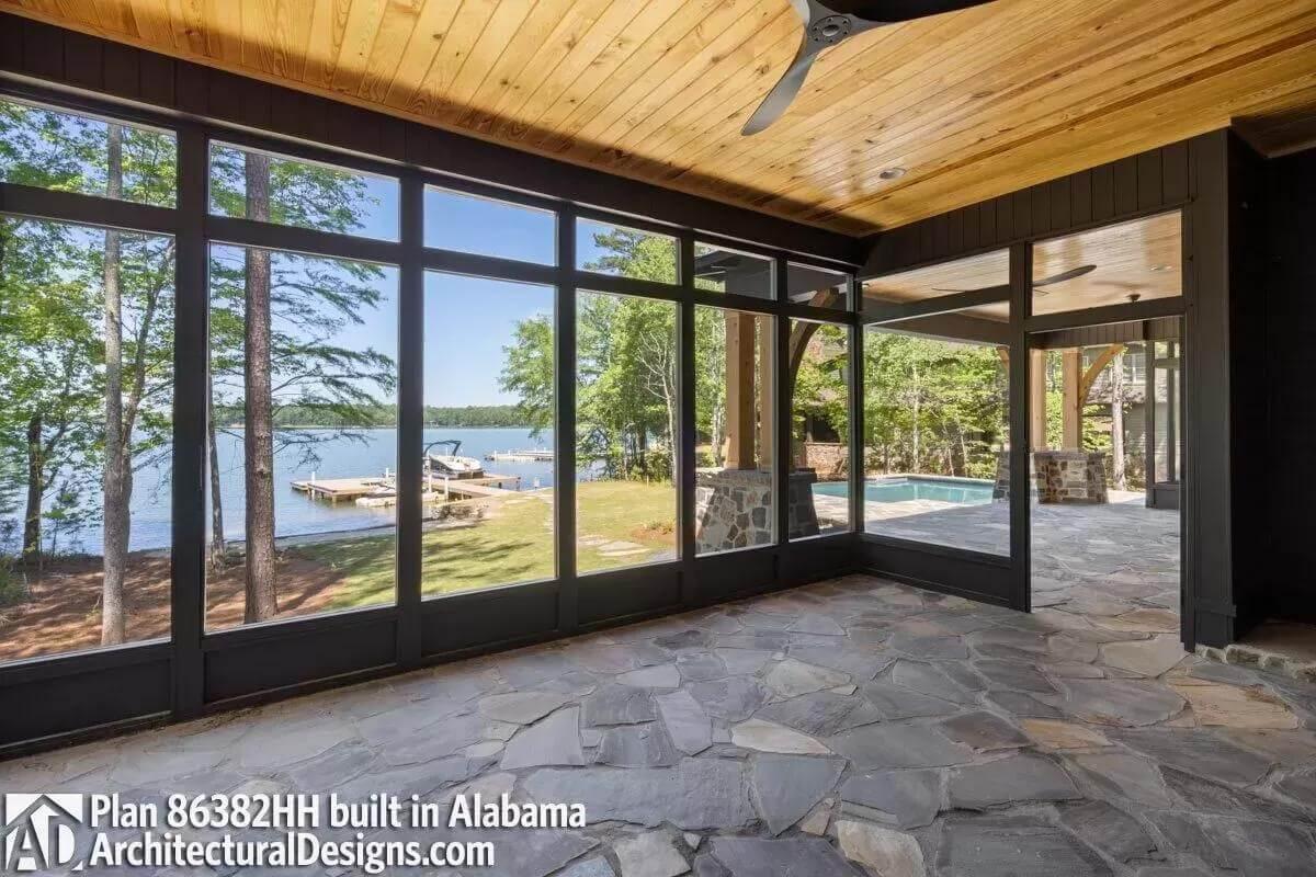 Enjoy the Scenic Lake Views from This Screened Porch
